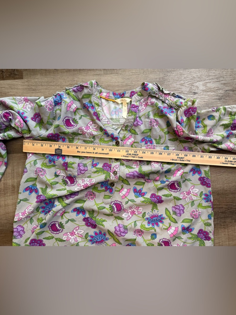 Matilda Jane Thinking Out Loud Floral Blouse Size Large - Picture 8 of 11